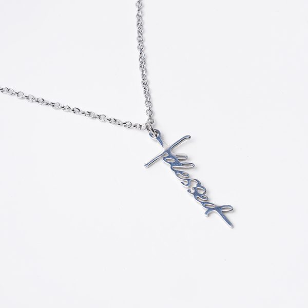 cross letter pendant necklace
