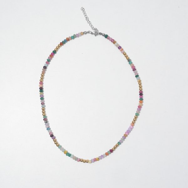 colorful beaded necklace vibrant handmade jewelry-custom stainless steel jewelry manufacturer