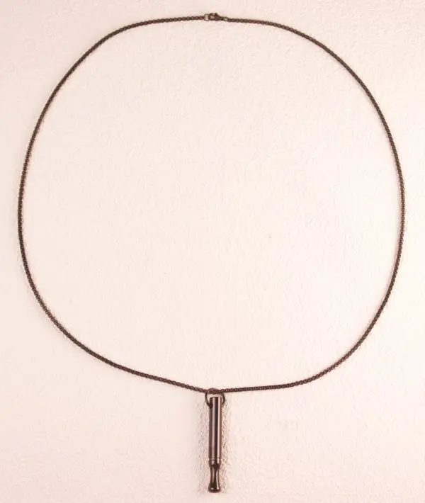 Whistle pendant necklace men stainless steel jewelry