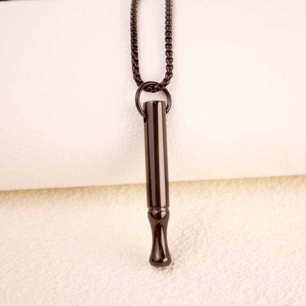 Whistle pendant necklace men stainless steel jewelry