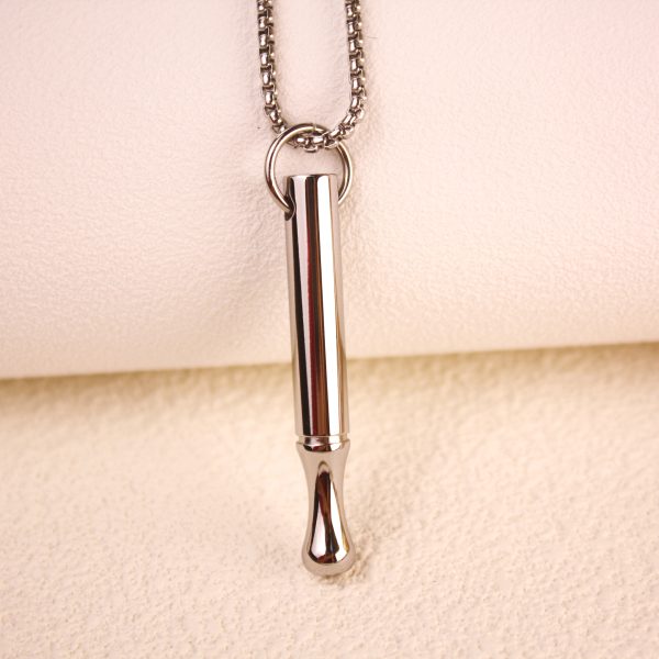 Whistle pendant necklace men stainless steel jewelry
