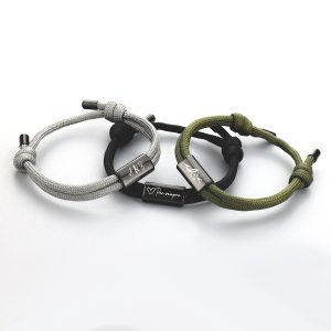 Custom Engraved Rope Bracelet – Adjustable and Personalized
