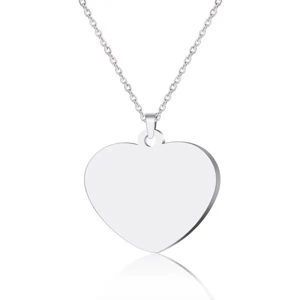 Custom Heart Pendant Necklace – Personalized Message Jewelry for Mum