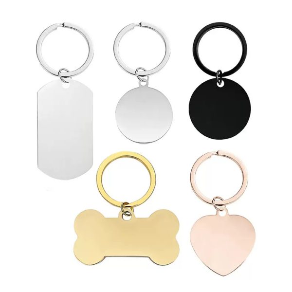 Custom stainless steel keychains with personalized engraving