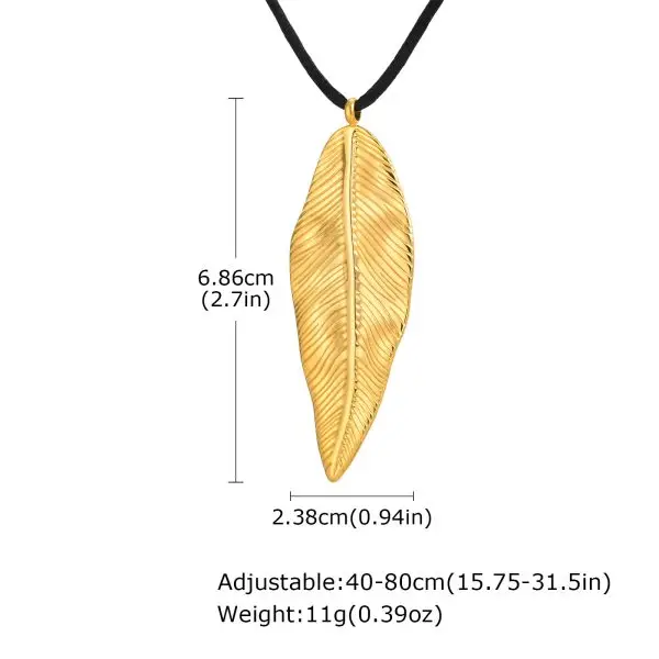 Gold nature pendant necklace set with star, shell, and leaf charms on black rope cords