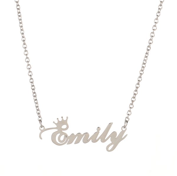 Custom Name Necklace – Personalized Stainless Steel Name Pendant for Women